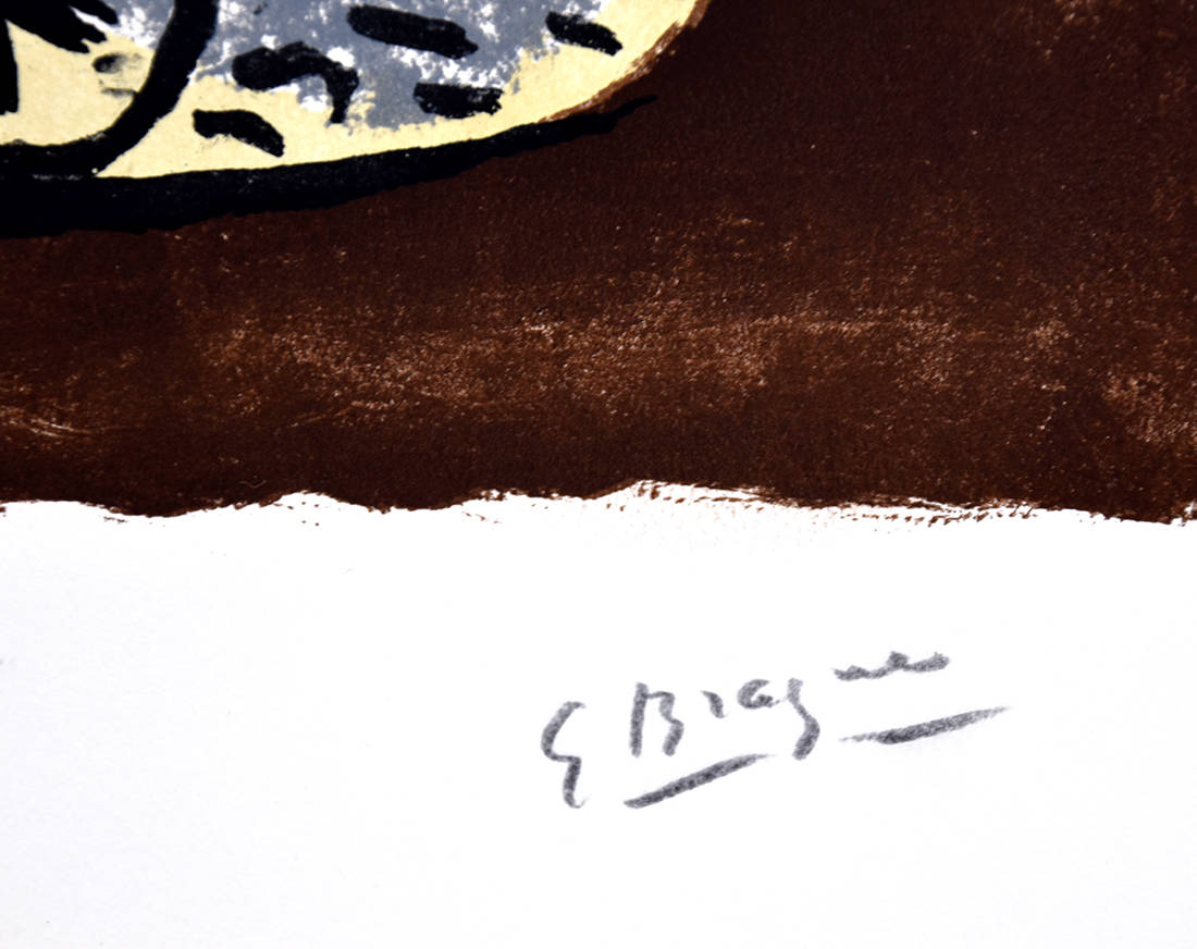 Georges Braque signature, Phaéton, Char I (Phaethon, Chariot I), 1945