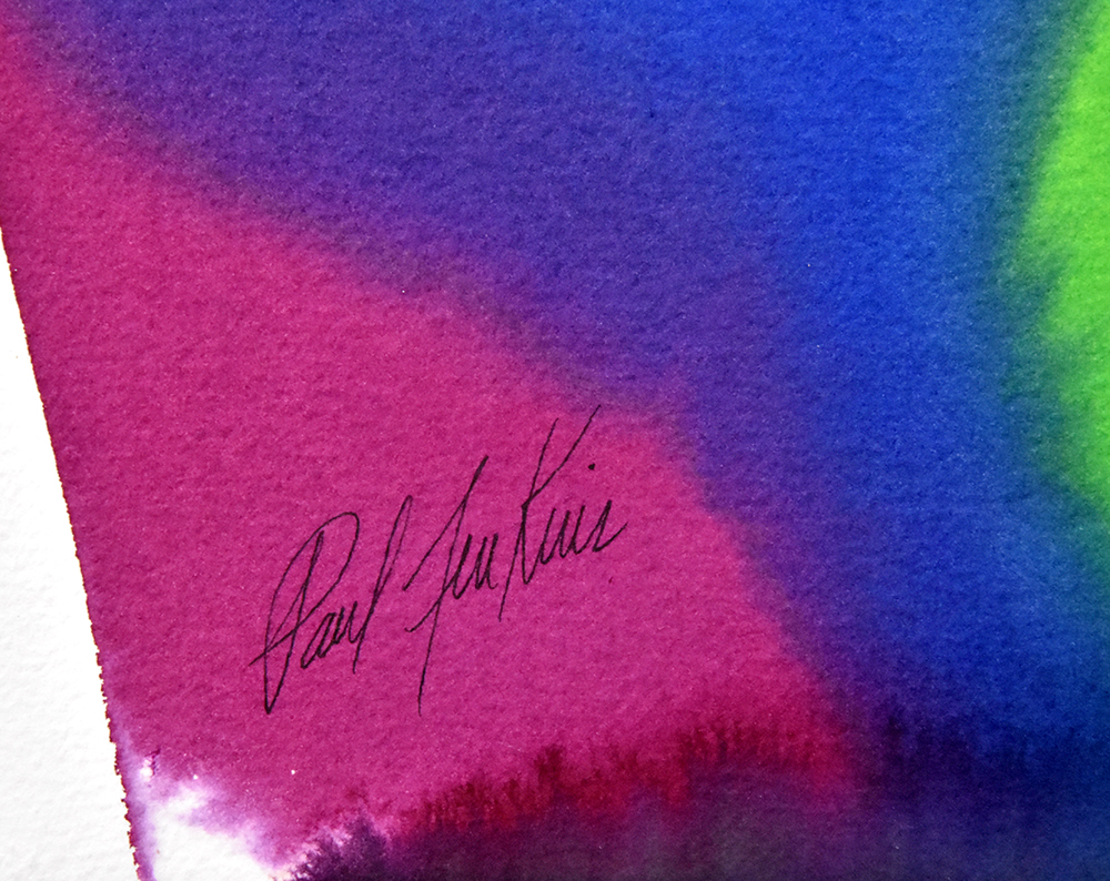 Paul Jenkins signature, Phenomena, 1975