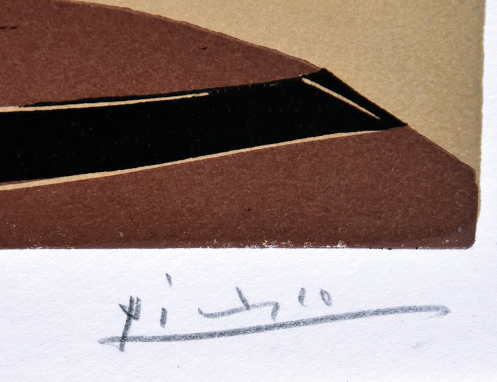 Pablo Picasso signature, Picador et Taureau (Picador and Bull), 1959