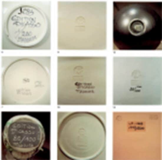 Picasso Ceramics Markings and Stamps