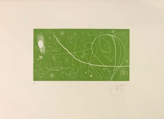 Joan Miró Etching and Aquatint, Picasso i Els Reventos III (Picasso and The Reventos III), 1973