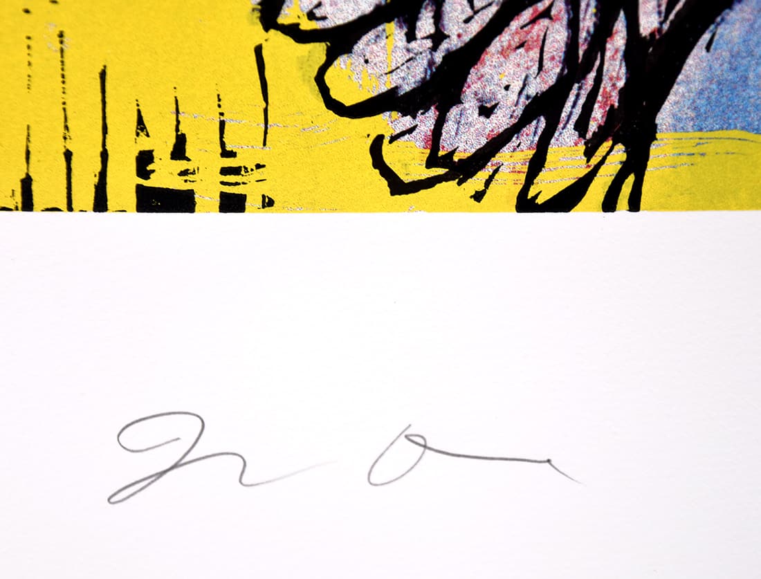 Jim Dine signature, Pinocchio, 2008