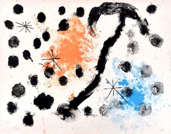 Joan Miró Lithograph, Plate 11 from 'Album 19,' 1961
