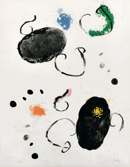 Joan Miró Lithograph, Plate 15 from Album 19, 1961