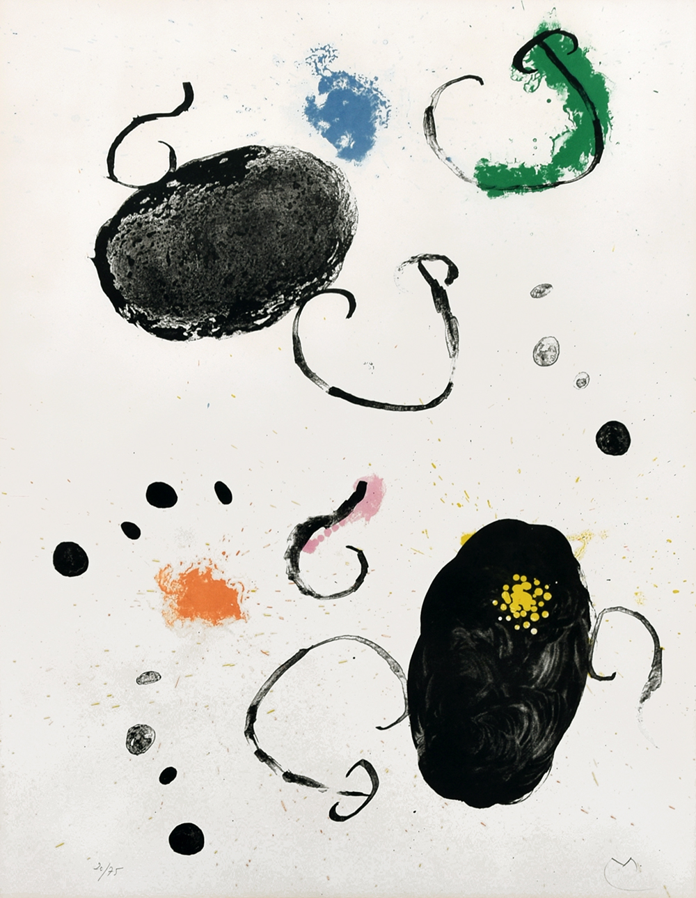 Joan Miró, Plate 15 from Album 19, 1961