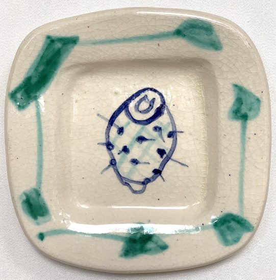 Pablo Picasso Ceramic, Plate D, "Fruits from Provence" Service, 1948 A.R. 58