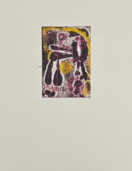Joan Miró Etching, Plate III for Anti-Platon, 1962