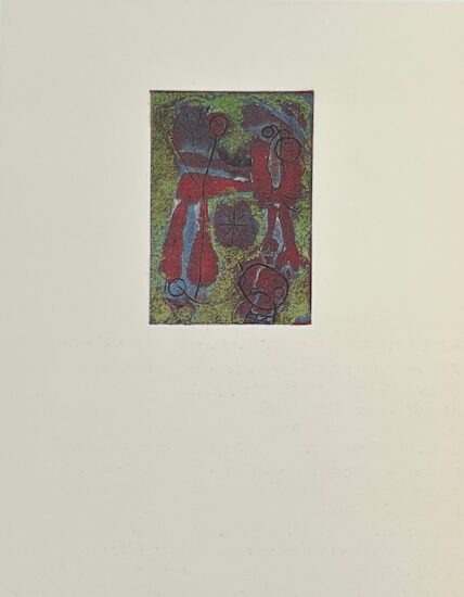 Joan Miró Etching, Plate IV for Anti-Platon, 1962