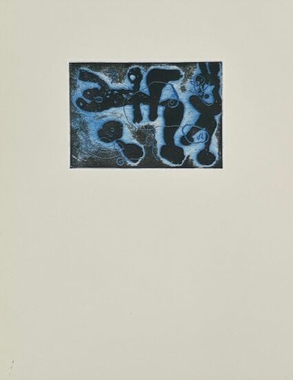 Joan Miró Etching, Plate III for La Lumière de la Lame, 1962