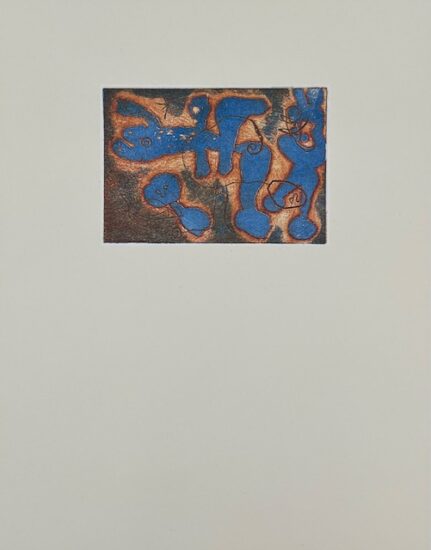 Joan Miró Etching, Plate IV for La Lumière de la Lame, 1962