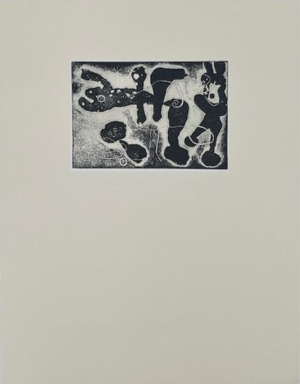 Joan Miró Etching, Plate VII for La Lumière de la Lame, 1962