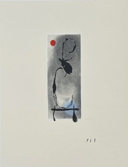 Joan Miró Etching and Aquatint, Plate III for Sans le Soleil, Malgré les Autres Astres, il Ferait Nuit (Without the Sun, Despite the Other Stars, it Would be Night), 1965