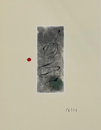 Joan Miró Etching and Aquatint, Plate V for Sans le Soleil, Malgré les Autres Astres, il Ferait Nuit (Without the Sun, Despite the Other Stars, it Would be Night), 1965