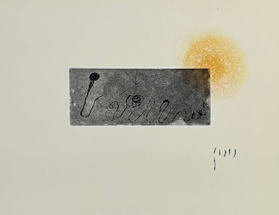 Joan Miró Etching and Aquatint, Plate VI for Sans le Soleil, Malgré les Autres Astres, il Ferait Nuit (Without the Sun, Despite the Other Stars, it Would be Night), 1965