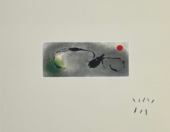 Joan Miró Etching and Aquatint, Plate VIII for Sans le Soleil, Malgré les Autres Astres, il Ferait Nuit (Without the Sun, Despite the Other Stars, it Would be Night), 1965