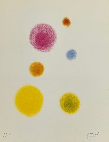 Joan Miró Aquatint, Plate IV from Exhibition Catalogue for Miró 1959-1961, 1961