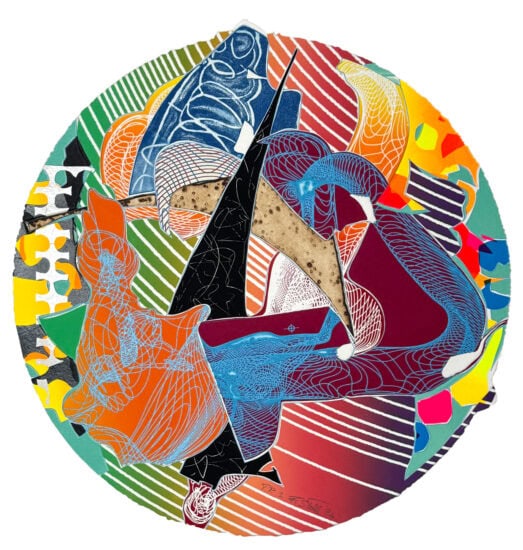 Frank Stella Lithograph, Plutusia, from Imaginary Places Series, 1996