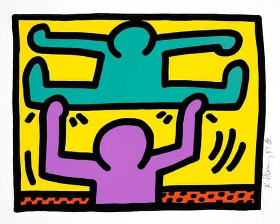 Keith Haring Silkscreen, Pop Shop I (Plate 4), from the Pop Shop I Portfolio, 1987