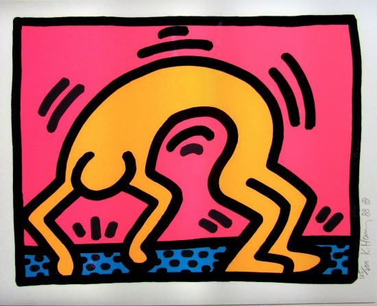 Keith Haring Silkscreen, Pop Shop II (Plate 2), from the Pop Shop II Portfolio, 1988