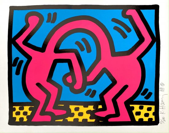 Keith Haring Silkscreen, Pop Shop II (Plate 4), from the Pop Shop II Portfolio, 1988
