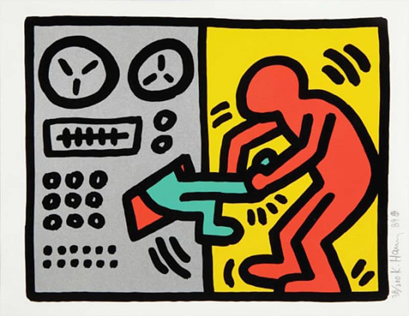 Keith Haring Pop Shop Iii Plate 1 From The Pop Shop Iii Portfolio 19 Silkscreen S