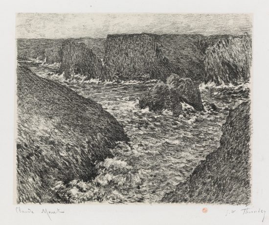 Claude Monet Lithograph, Port Domois á Belle-île (Port Domois at Belle-Isle), 1894