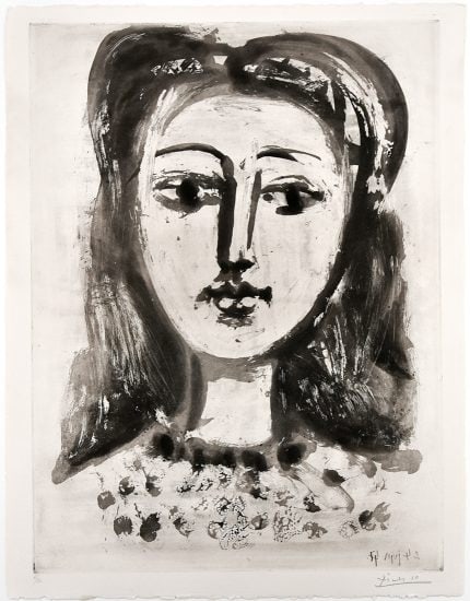 Pablo Picasso, Portrait de Françoise aux Cheveux flous, 1947