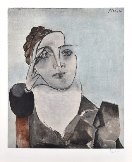 Pablo Picasso Collotype, Portrait de Mlle D.M. (Dora Maar), c. 1960