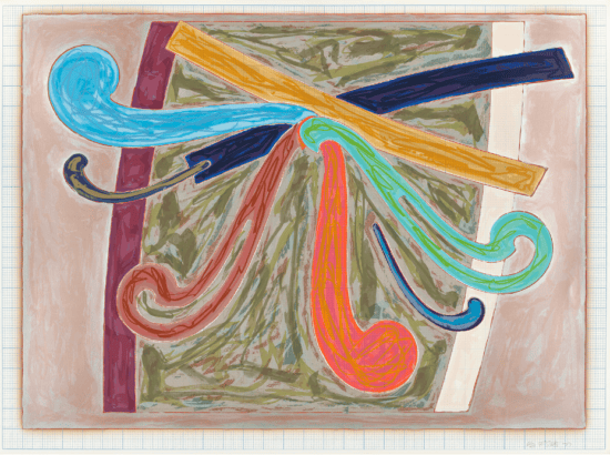 Frank Stella Lithograph, Puerto Rican Blue Pigeon, from Exotic Bird Series, 1977