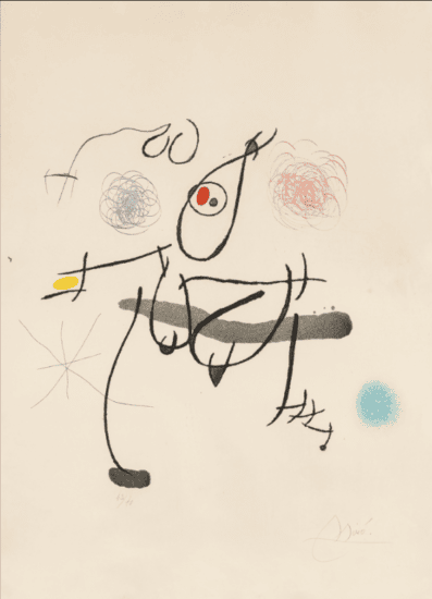 Joan Miró Etching and Aquatint, Miró à L'Encre (Miró in Ink), 1972
