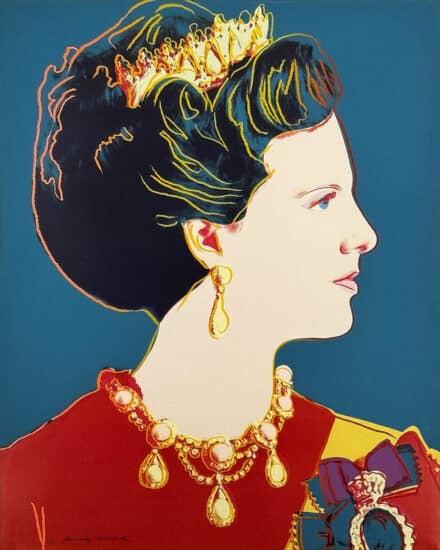 Andy Warhol Screen Print, Queen Margrethe II of Denmark from the Reigning Queens of 1985 FS 344