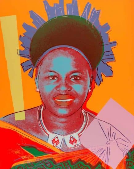 Andy Warhol Screen Print, Queen Ntombi Twala of Swaziland, from the Reigning Queens Series, 1985