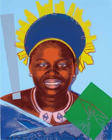 Andy Warhol Screen Print, Queen Ntombi Twala of Swaziland, from the Reigning Queens Series, 1985