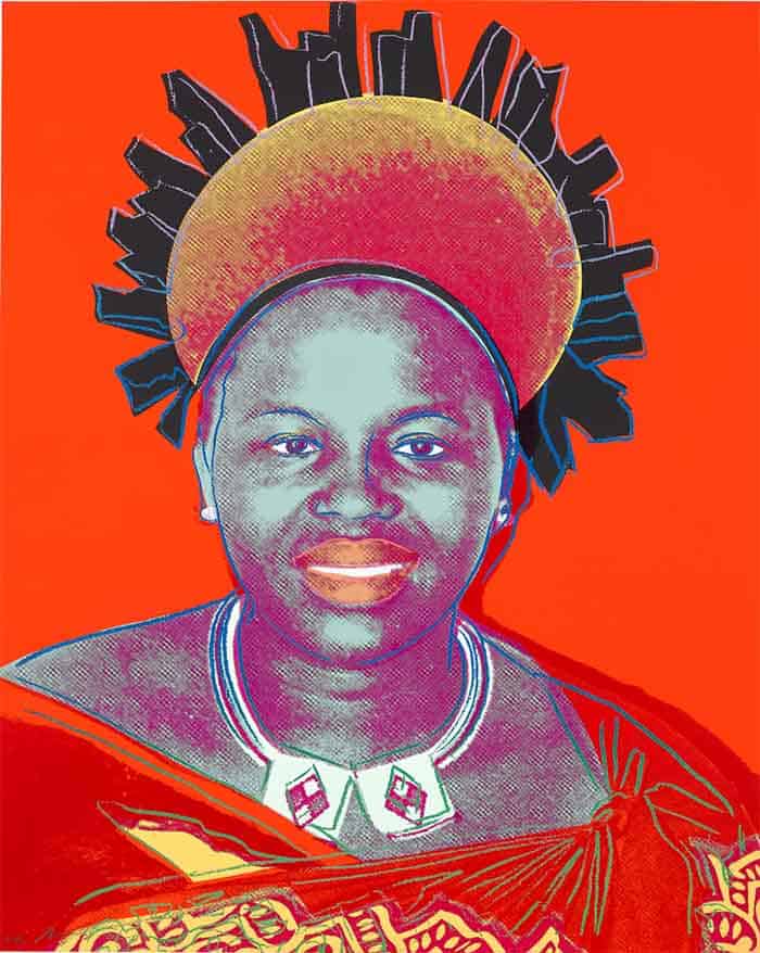 Andy Warhol, Queen Ntombi Twala of Swaziland (image 1)