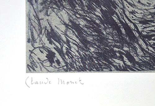 Claude Monet signature, Ravin de la petite creuse (Gorge of the Petite Creuse), 1894