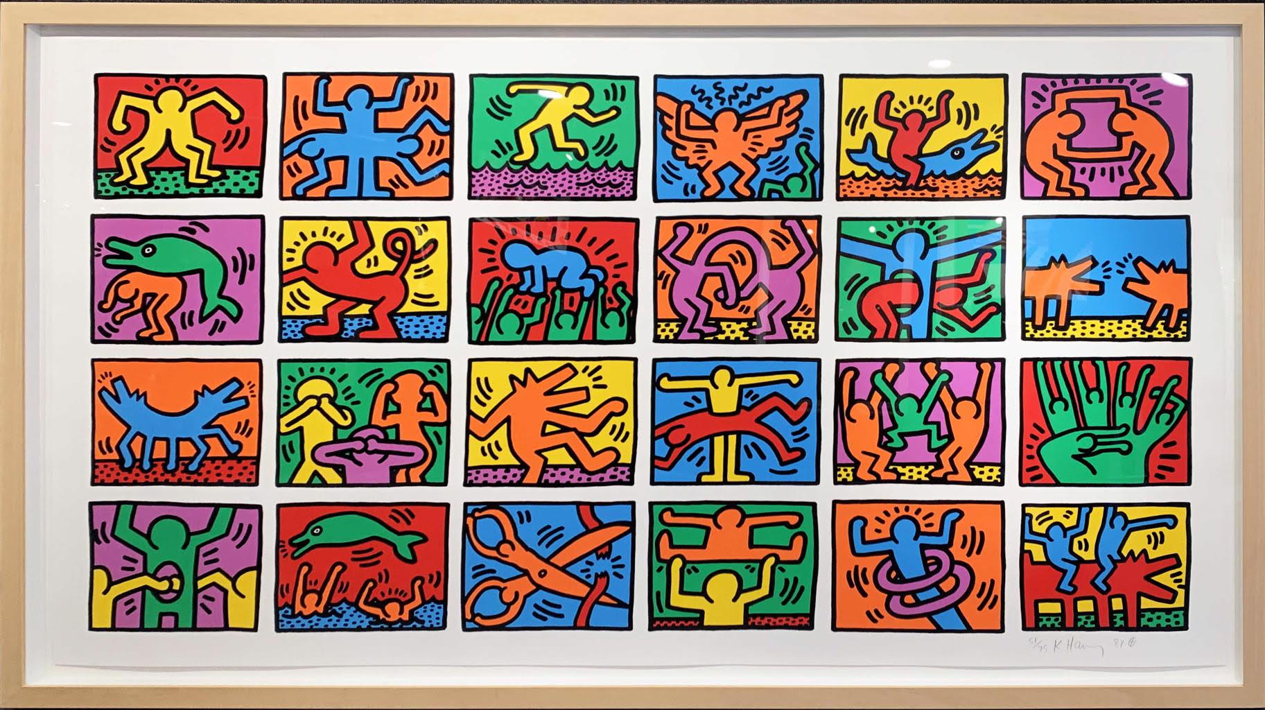 Keith Haring artwork, Retrospect, 1989