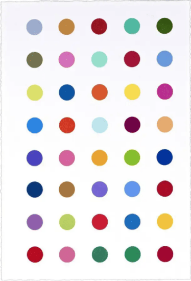 Damien Hirst Woodcut, Ribonolactone, 2011