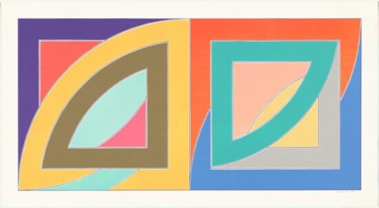 Frank Stella Lithograph, Port aux Basques, from Newfoundland Series, 1971