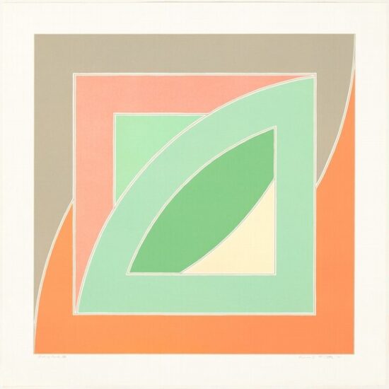 Frank Stella Lithograph, River of Ponds IV, from Newfoundland Series, 1971