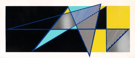 Roy Lichtenstein Silkscreen, Imperfect 44 3/4"x103", 1988