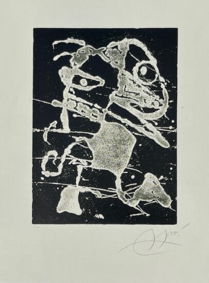 Joan Miró Etching, Rupestres XVI (Cave Paintings XVI), 1979