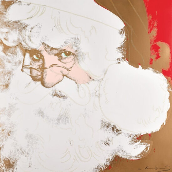 Andy Warhol Silkscreen, Santa Claus, from Myths Series, 1981