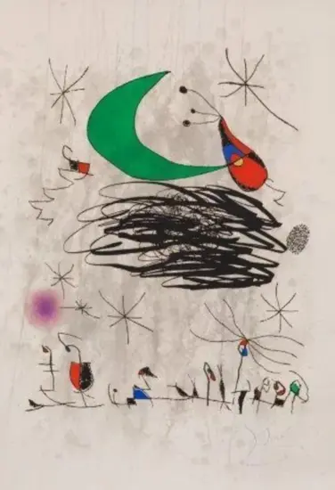Joan Miró Etching and Aquatint, Saturnale d'Insectes (Saturnalia of Insects), 1975