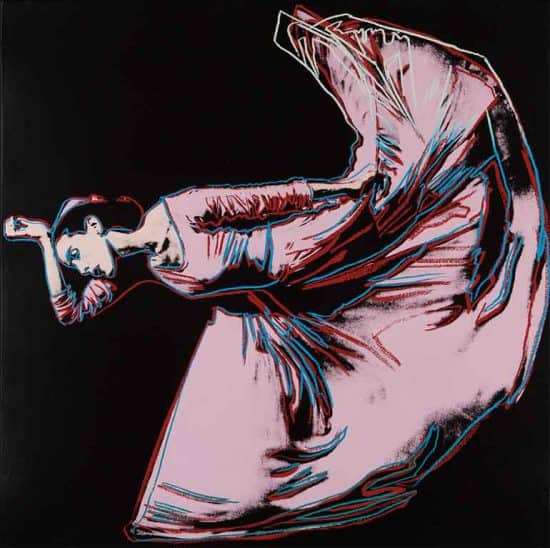 Andy Warhol Screen Print, Letter to the World (The Kick), from Martha Graham Series, 1986
