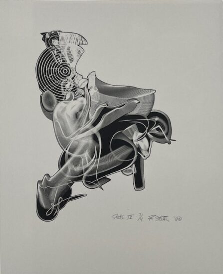 Frank Stella Aquatint, Schwarze Weisheit #3, State IV, from Schwarze Weisheit Series, 2000