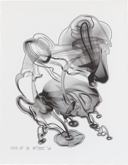 Frank Stella Lithograph, Schwarze Weisheit #2, State II, from Schwarze Weisheit Series, 2000