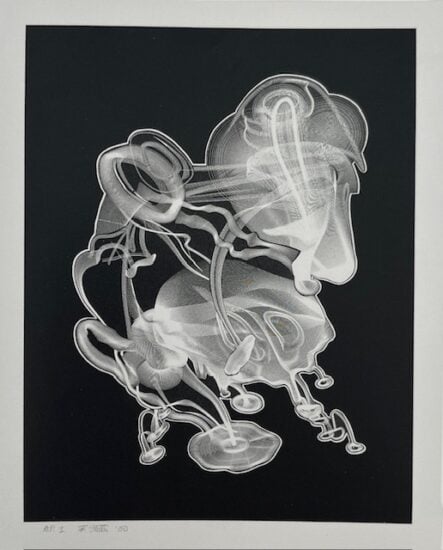 Frank Stella Aquatint, Schwarze Weisheit #2, State IV, from Schwarze Weisheit Series, 2000