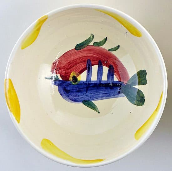 Pablo Picasso Ceramic, Service Poisson Bowl E (“Fish” Service Bowl), 1947 A.R.8
