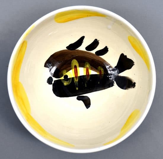 Pablo Picasso Ceramic, Service Poisson Bowl (“Fish” Service Bowl), 1947 A.R.9