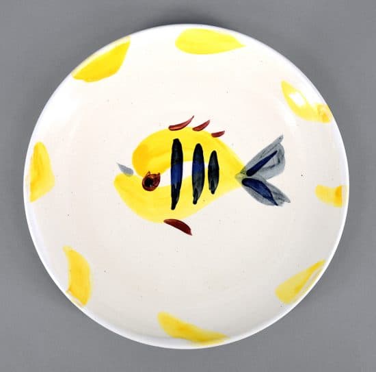 Pablo Picasso Ceramic, Service Poisson Plate Q (“Fish” Service Plate), 1947 A.R. 20